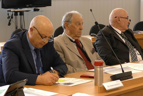 Independent councillors in the Council Chamber